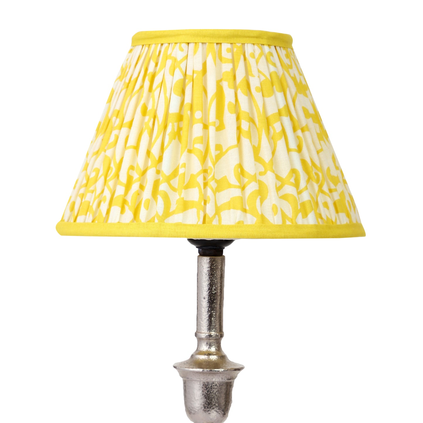 20cm empire premium softback lampshade in sunshine blossom by Lampenschirm India, house of lampshades.