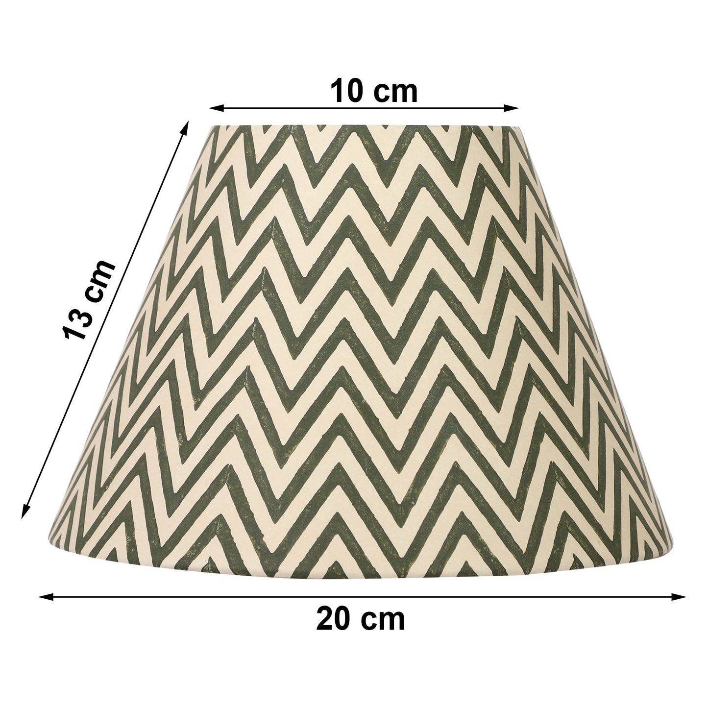 20cm empire premium hardback lamp shade in printed paper by Lampenschirm India