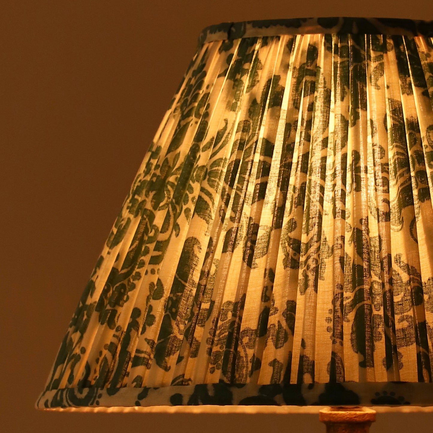 30cm empire premium softback lampshade in regal fern by Lampenschirm India, house of lampshades.