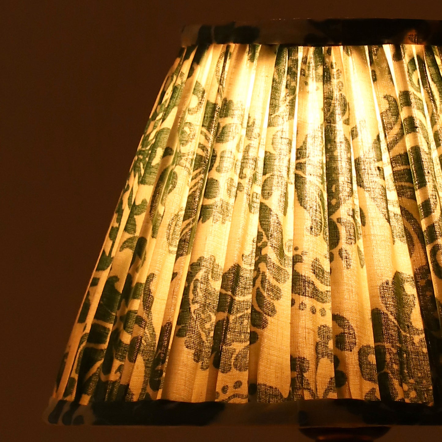 20cm empire premium softback lampshade in regal fern by Lampenschirm India, house of lampshades.