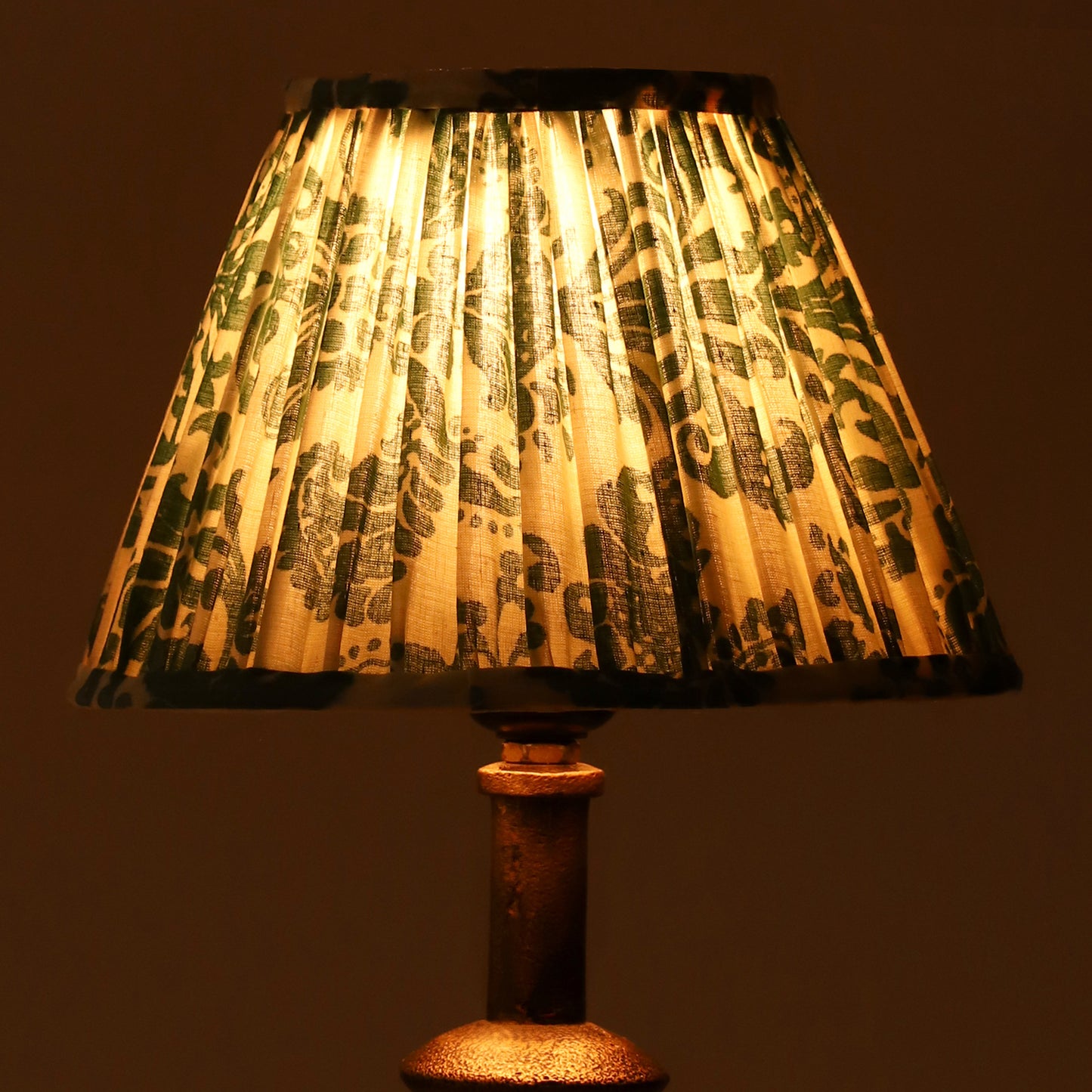 20cm empire premium softback lampshade in regal fern by Lampenschirm India, house of lampshades.