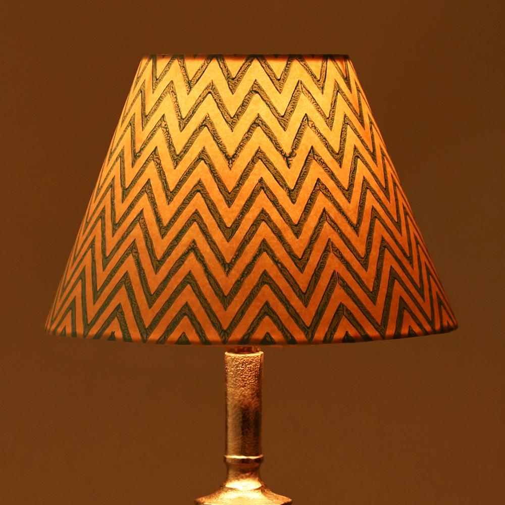 20cm empire premium hardback lamp shade in printed paper by Lampenschirm India, house of lampshades