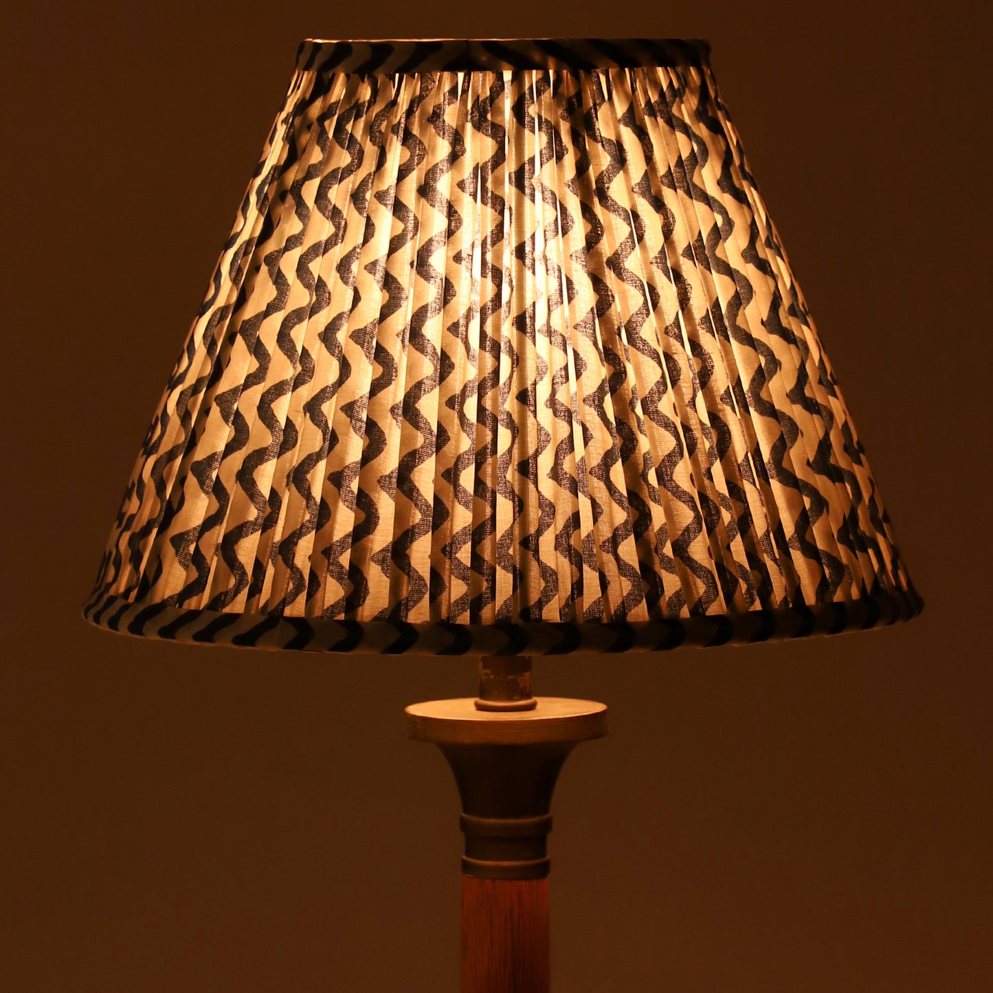 20cm empire premium softback lampshade in blueberry ripple by Lampenschirm India, house of lampshades